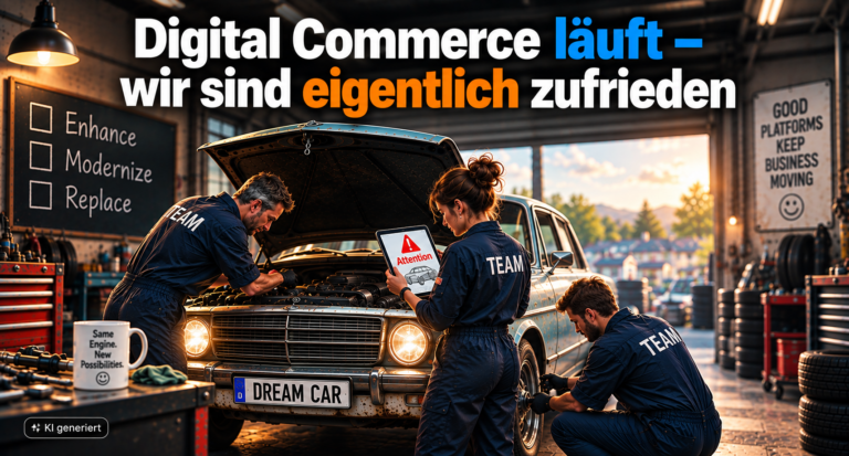 Digital Commerce läuft – bestehende Commerce-Plattform modernisieren oder ersetzen?