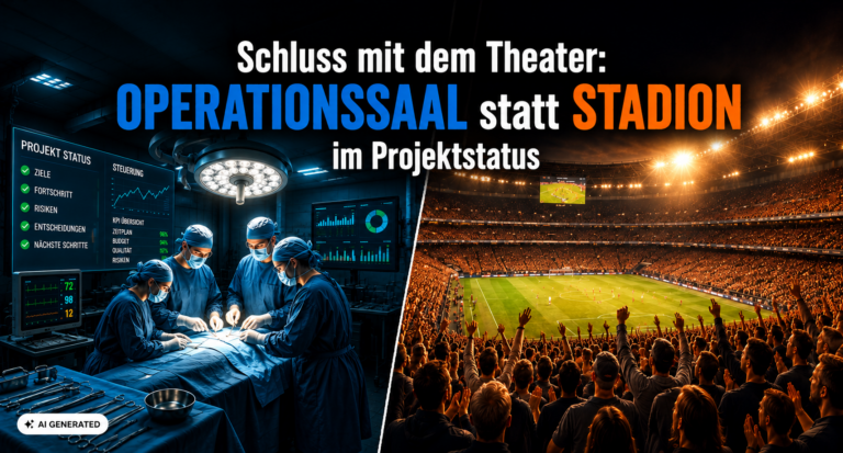 Projektstatus als Operationssaal statt Stadion